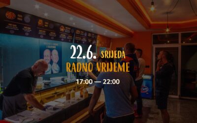 21.06.2022. Radno vrijeme